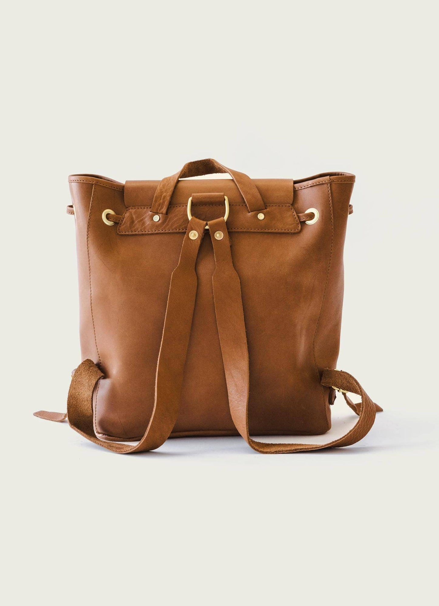 *Pre-order*
Leather Drawstring Backpack