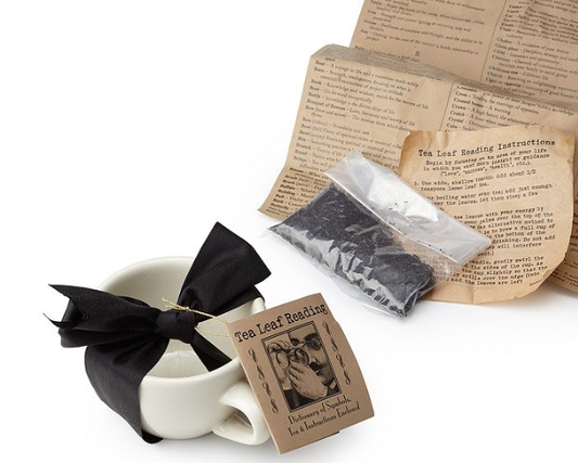 Tea Leaf Reading Fortune Telling Kit w/ Tea Cup