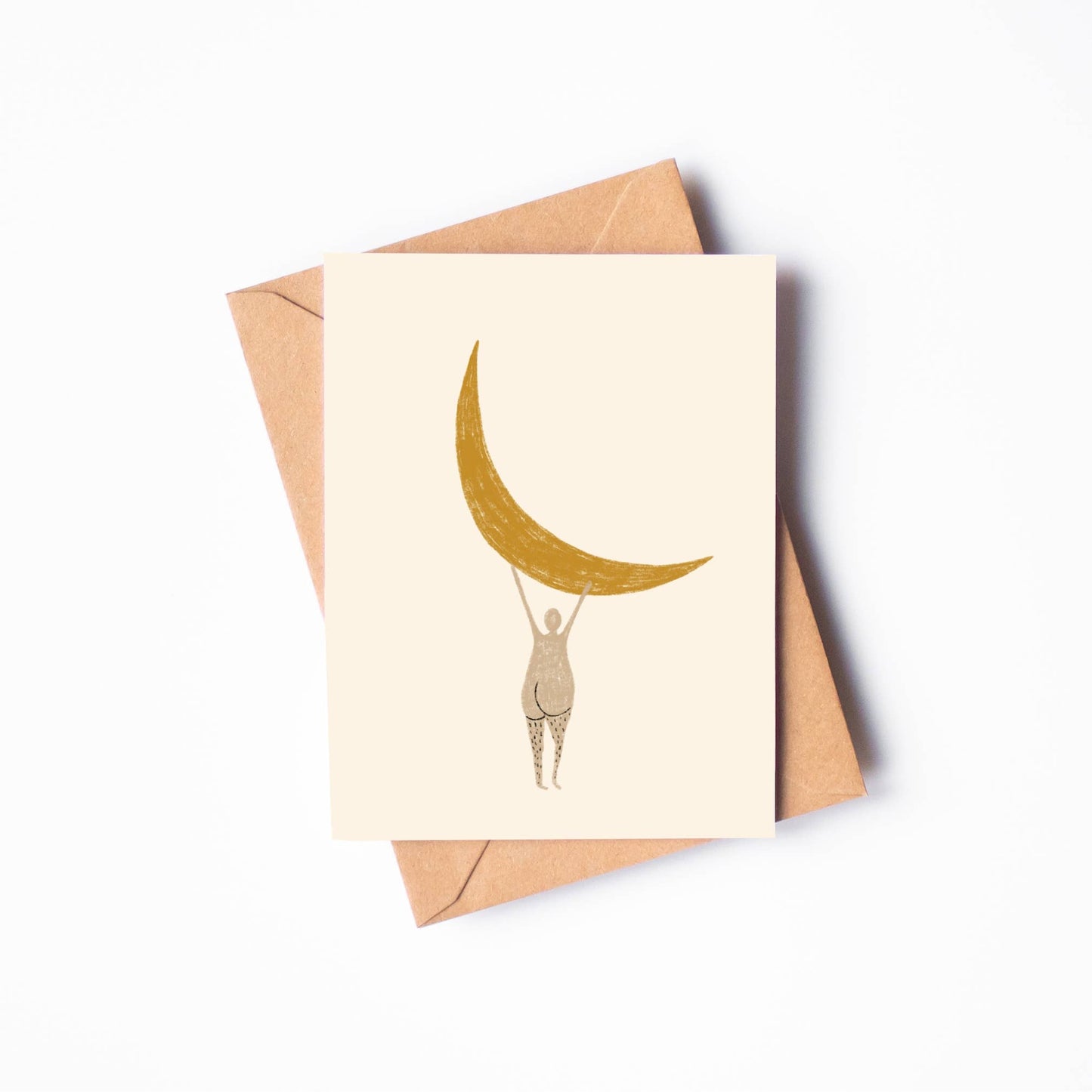 HOLDING THE MOON Greeting Card